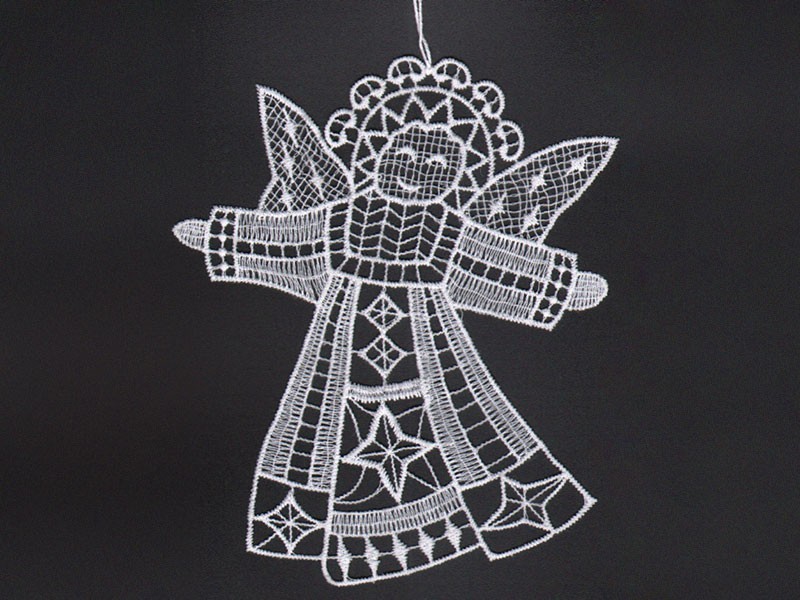 Hačkovaný anjel 16cm - foto 1