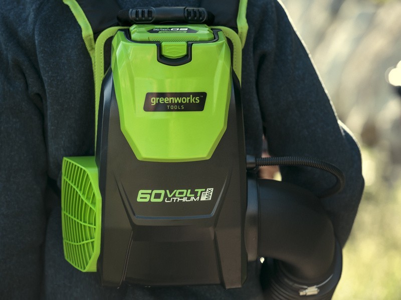 Aku chrbtový fukár Greenworks GD60BPB 60V - foto 9 Aku chrbtový fukár Greenworks GD60BPB 60V - foto 9