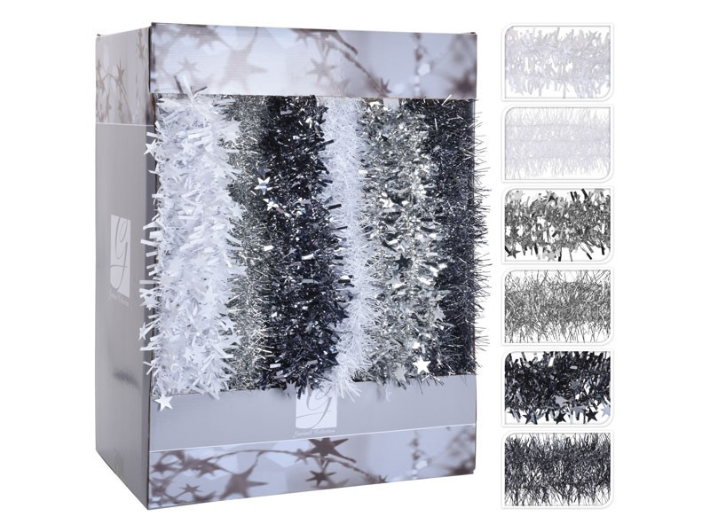 Vianočná reťaz 180cm, mix farieb, 1ks - foto 1 Vianočná reťaz 180cm, mix farieb, 1ks - foto 1