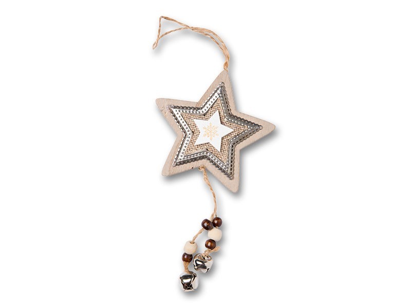 Dekorácia stromček/srdce/hviezda 17,5cm - foto 1