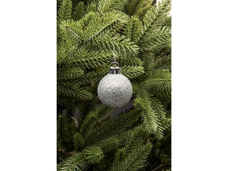 Vánoční koule Ø4cm stříbrná, 20ks - foto 3