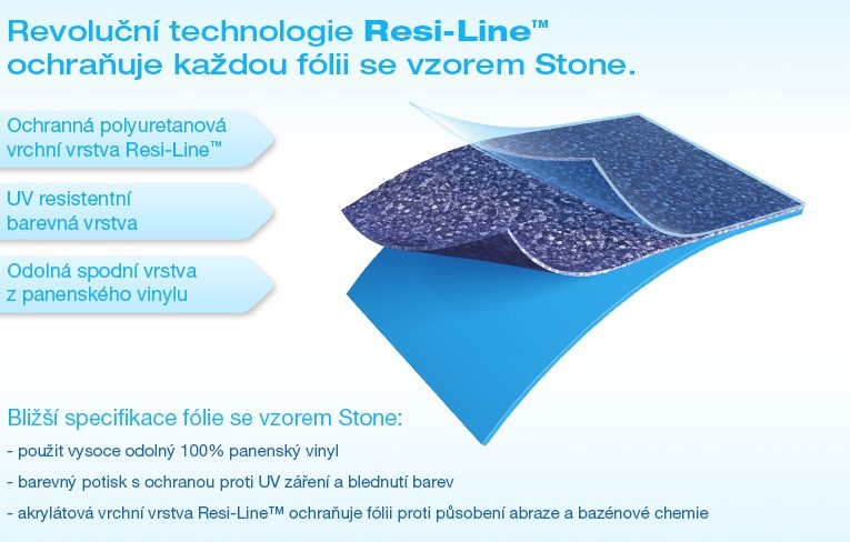 Bazénová fólie STONE V8 - foto 2