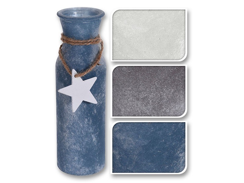 Skleněná váza 19cm mix farieb - foto 1