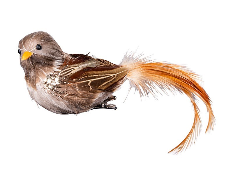 Vianočná dekorácia vtáčik 15cm - foto 1