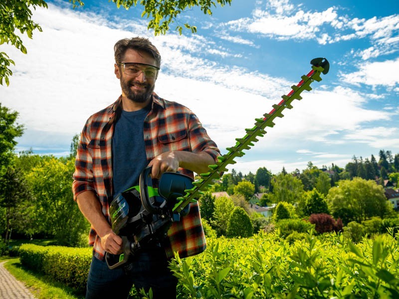 Aku plotové nůžky Greenworks GD60HT 60V - foto 15