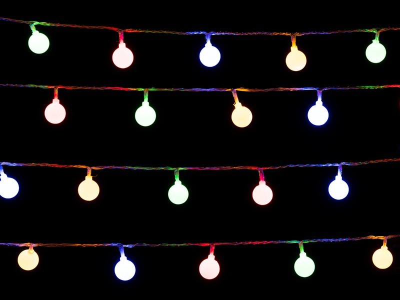 Světelný řetěz 7,9m, 80LED, barevný - foto 1