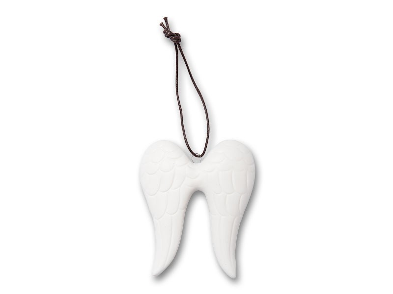 Vánoční ozdoba křídla 9cm, keramika - foto 1