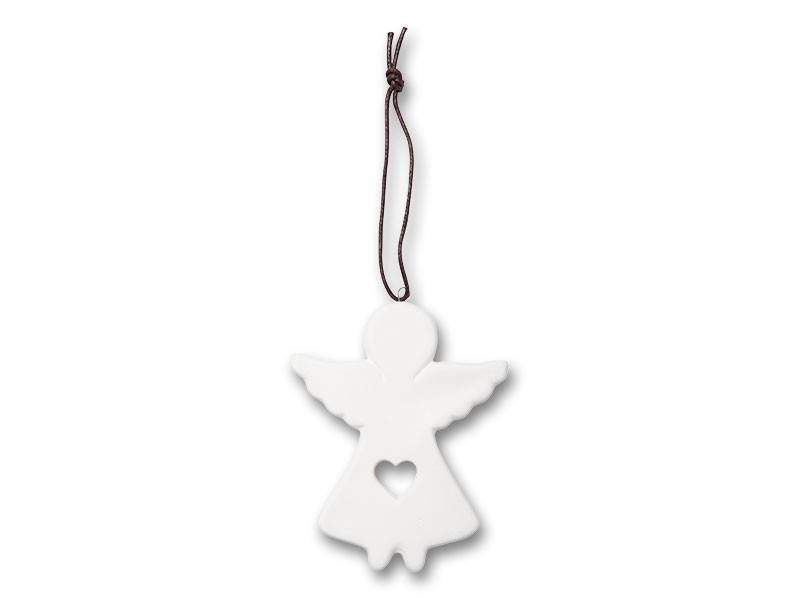 Vánoční ozdoba anděl 10cm, keramika - foto 1