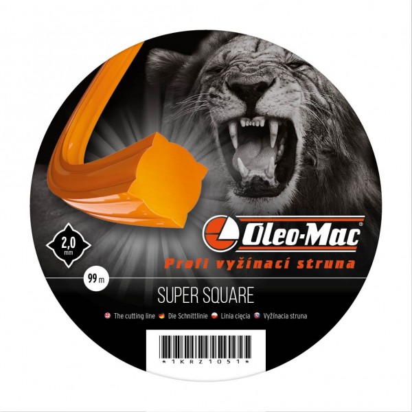 Struna Super hranatá, 2,0mm x 99m - foto 1