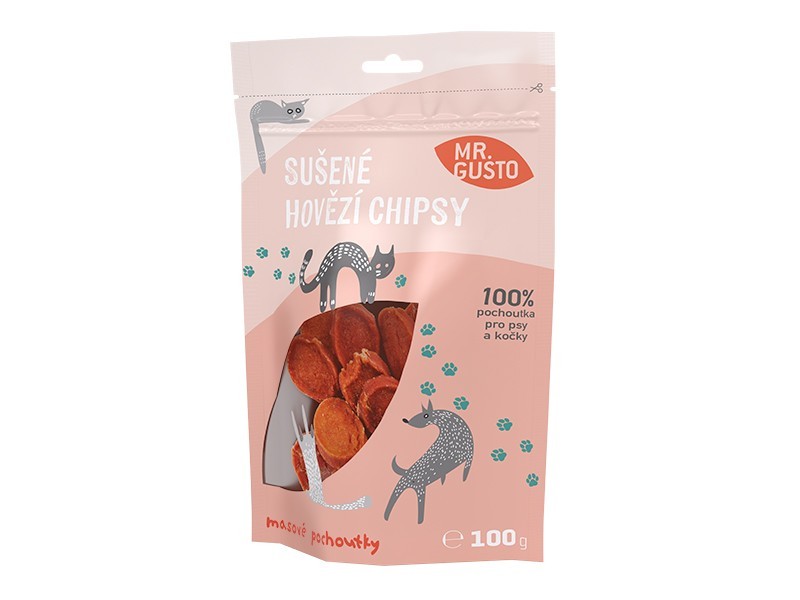 Mr. Gusto Sušené hovězí chipsy 100 g - foto 1