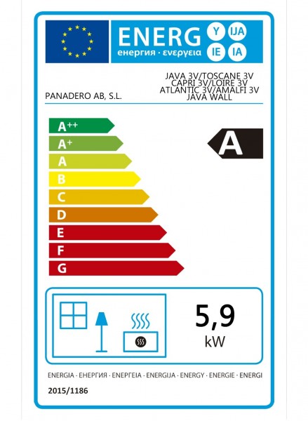 Krbová kamna Panadero Capri 3V, antracit - foto 3
