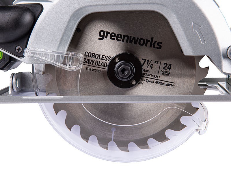 Aku kotoučová pila Greenworks GD24CS 24V - foto 2