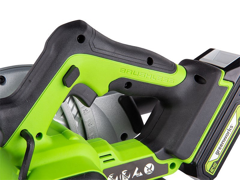 Aku kotoučová pila Greenworks GD24CS 24V - foto 5