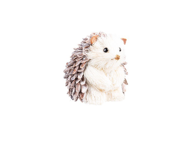 Dekorácia ježko z prírodnín stojaci 9 cm - foto 1