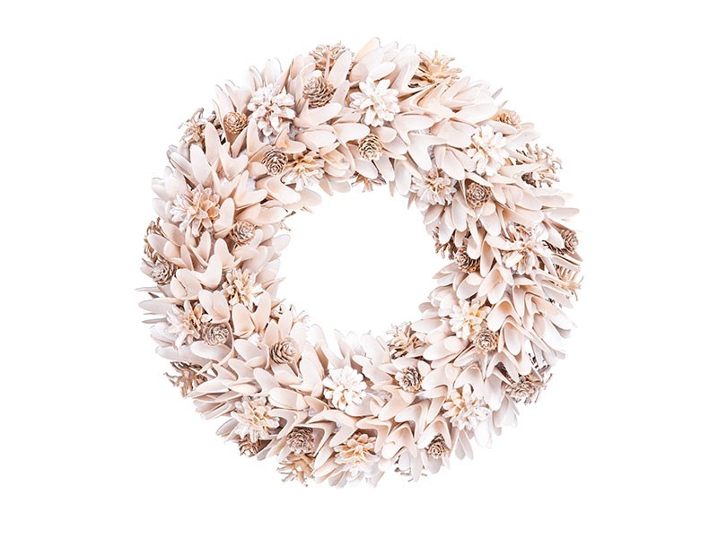 Vánoční věnec vanilkový 46x46x9,5cm - foto 1