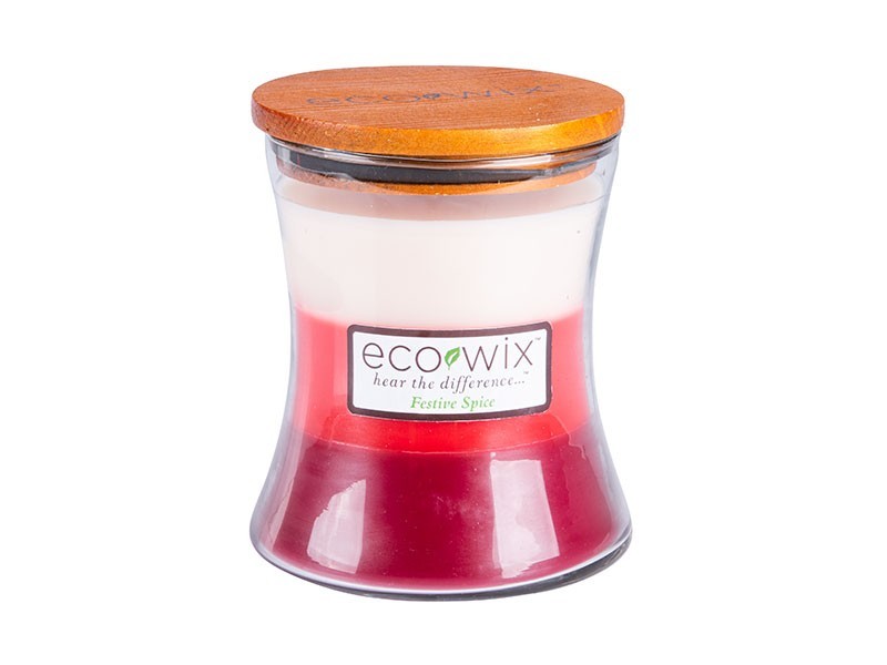 Sviečka ECO-WIX trojfarebná vian.koren,426g - foto 1