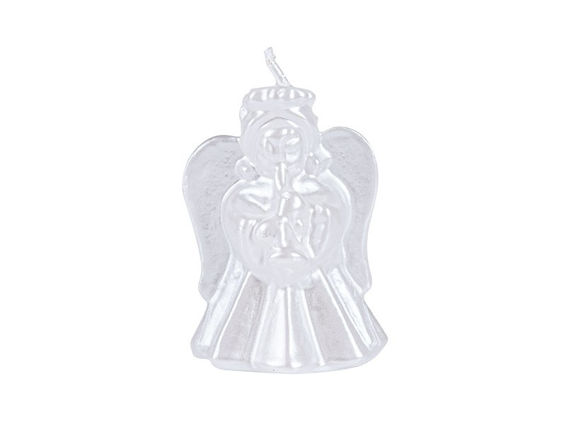 Svíčka anděl bílý lak, 6 x 8 cm - foto 2