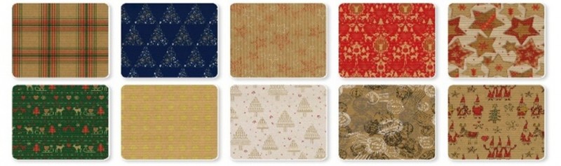 Vánoční balicí papír Kraft 2mx70cm - foto 1