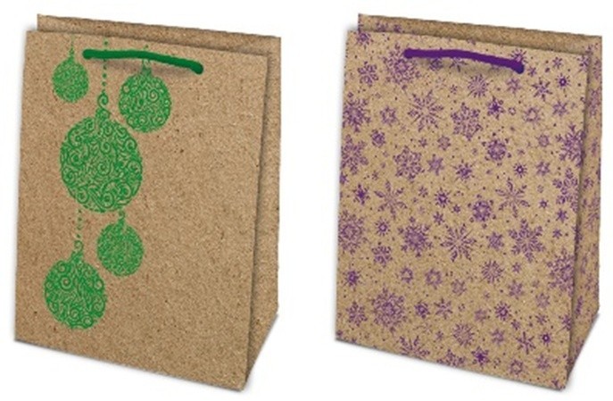 Vianočná taška Kraft, stredná - foto 1