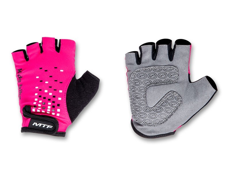 Cyklistické rukavice veľ. XS, detské ružové - foto 1