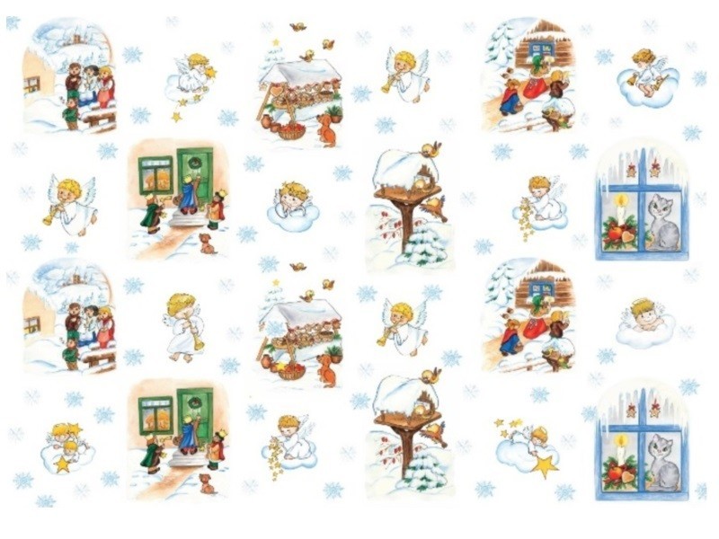 Balicí papír České Vánoce 200 x 70 cm, 3 motivy - foto 2