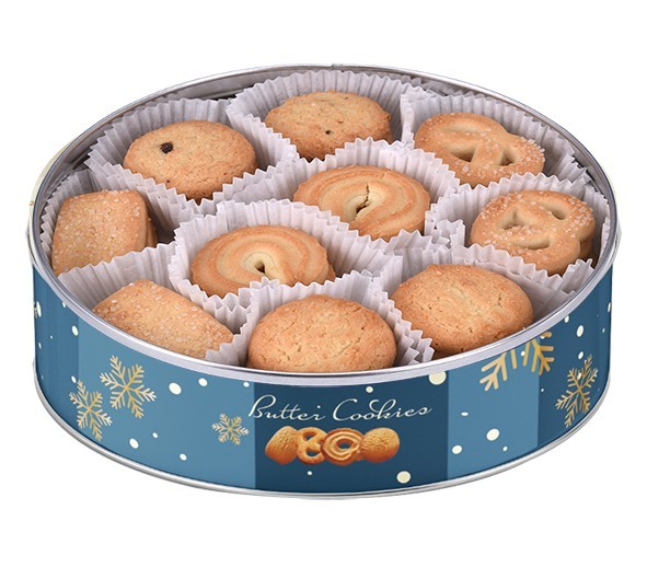 Máslové sušenky v plechové doze, 340g - foto 1