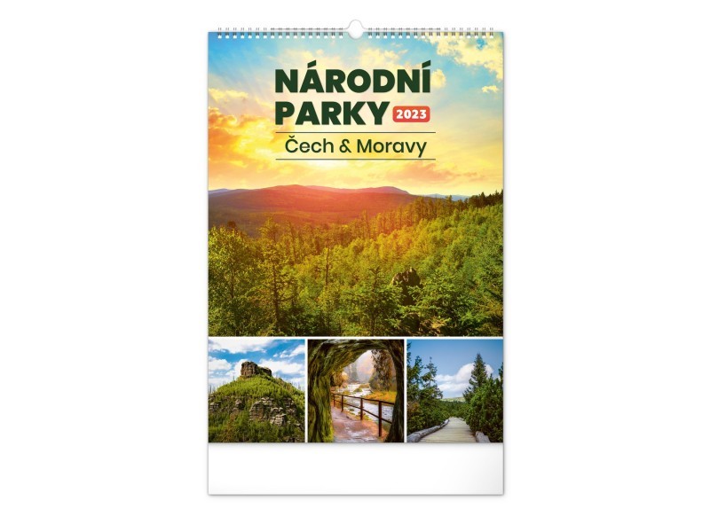 Nástěnný kalendář Národní parky Čech a Moravy 2023, 33 × 46 cm - foto 1