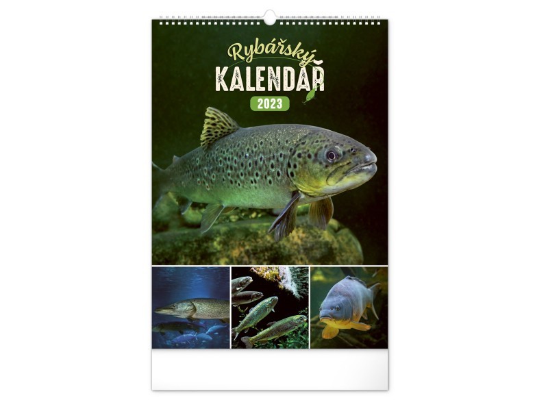Nástěnný kalendář Rybářský 2023, 33 × 46 cm - foto 1