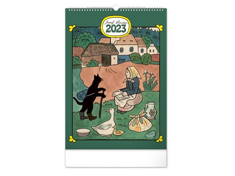 Nástěnný kalendář Josef Lada – Rok na vsi 2023, 33 × 46 cm - foto 1