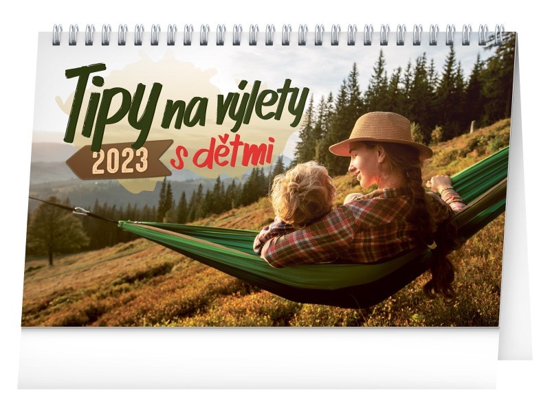 Stolní kalendář Tipy na výlety s dětmi 2023, 23,1 × 14,5 cm - foto 1