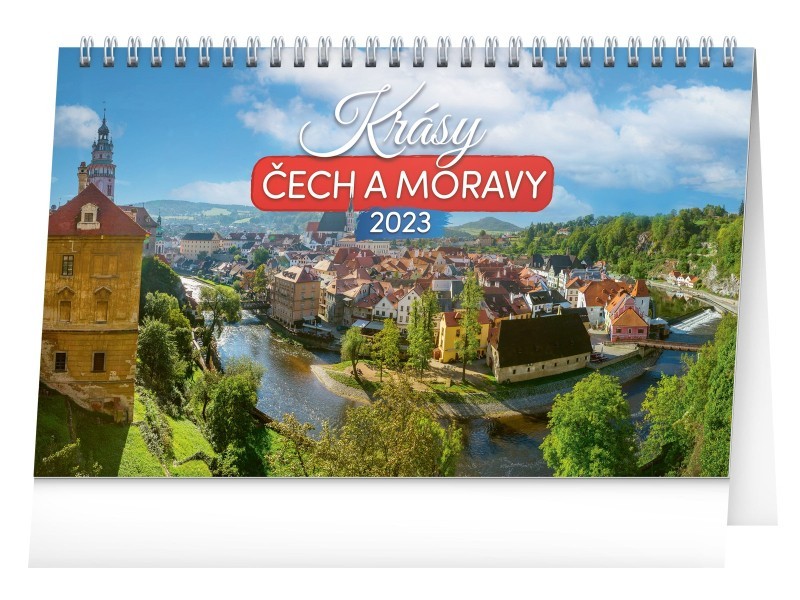 Stolní kalendář Krásy Čech a Moravy 2023, 23,1 × 14,5 cm - foto 1