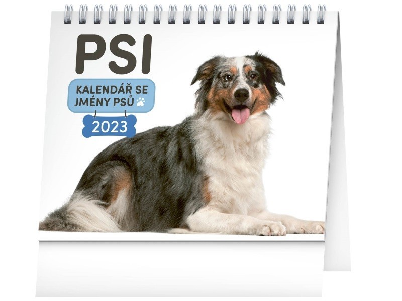 Stolní kalendář Psi – se jmény psů 2023, 16,5 × 13 cm - foto 1