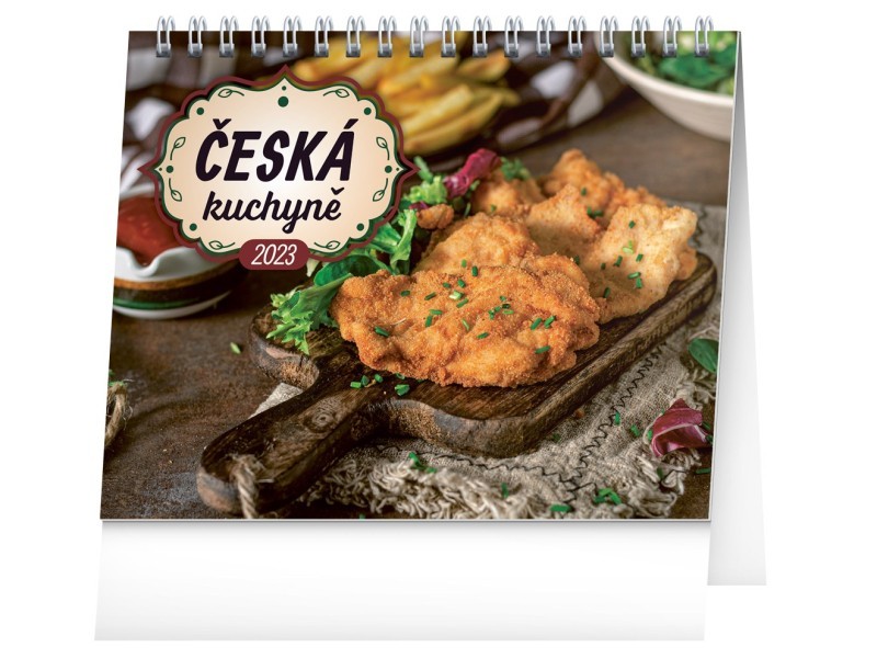 Stolní kalendář Česká kuchyně 2023, 16,5 × 13 cm - foto 1