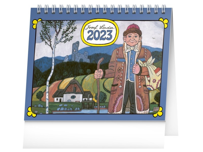 Stolní kalendář Josef Lada – Děti 2023, 16,5 × 13 cm - foto 1