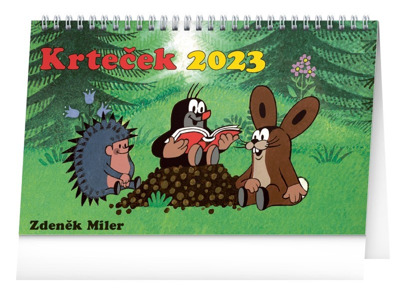 Stolní kalendář Krteček 2023, 23,1 × 14,5 cm - foto 1