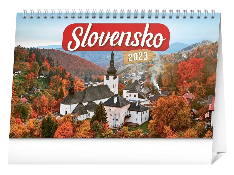 Stolový kalendár Slovensko 2023, 23,1 × 14,5 cm - foto 1