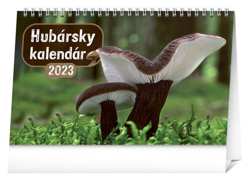Stolový Hubársky kalendár 2023, 23,1 × 14,5 cm - foto 1
