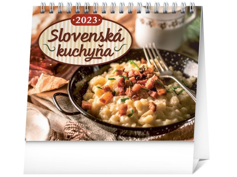 Stolový kalendár Slovenská kuchyňa 2023, 16,5 × 13 cm - foto 1