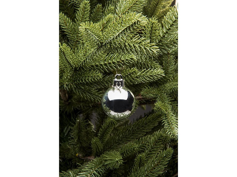 Vánoční koule Ø4cm stříbrná, 20ks - foto 4