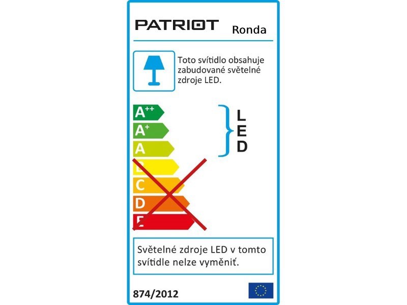 Nástěnné elektrické osvětlení Ronda, černá - foto 2