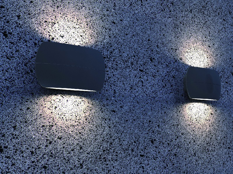 Nástěnné elektrické osvětlení Ventosa, černá - foto 3