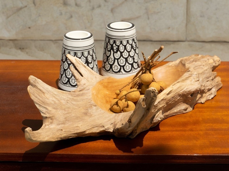 Teaková mísa abstract 15-25 cm - foto 3 Teaková mísa abstract 15-25 cm - foto 3