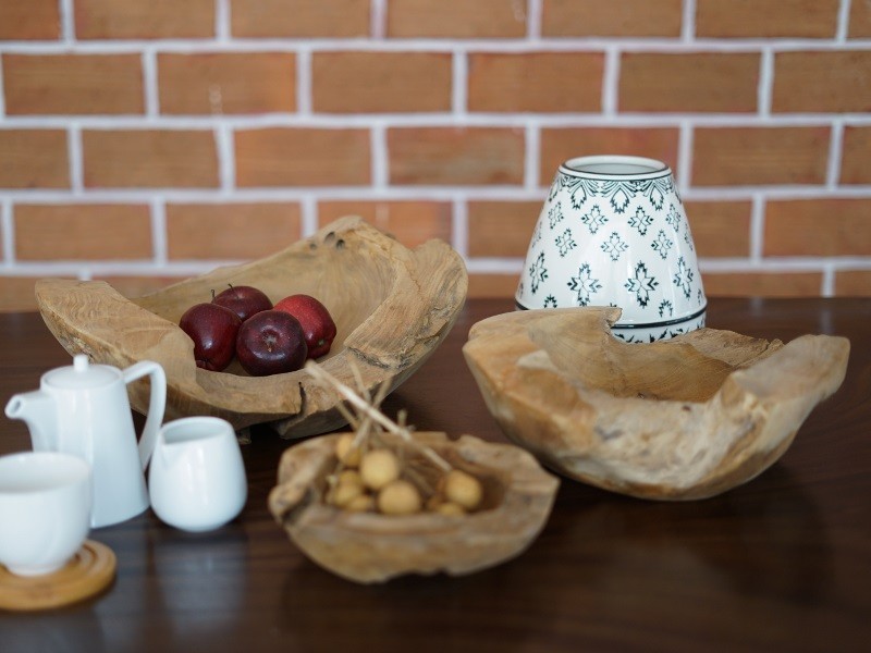 Teaková mísa, průměr 30 cm - foto 3