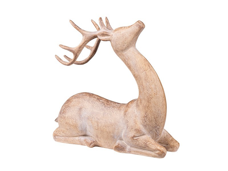 Sedící jelen 20x7,5x18 cm - foto 1