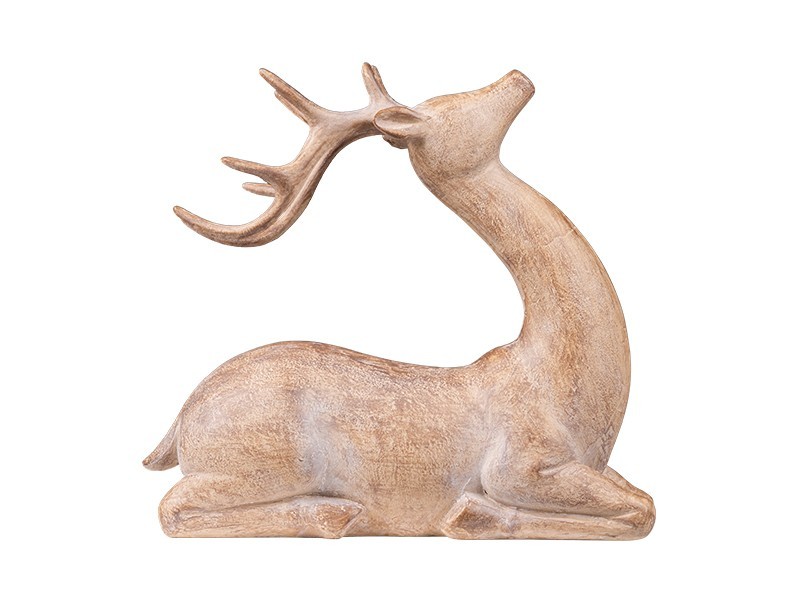 Sedící jelen 20x7,5x18 cm - foto 2