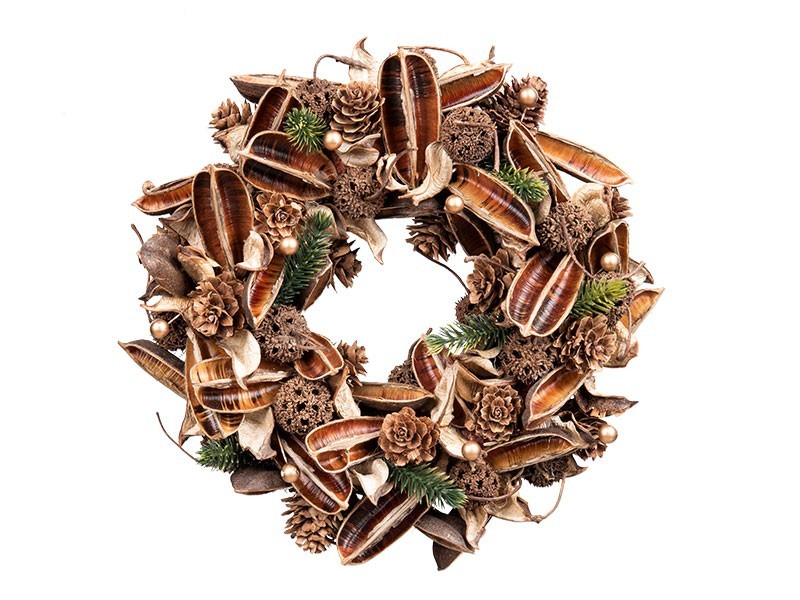 Veniec malý hnedý 24x24x8cm - foto 1