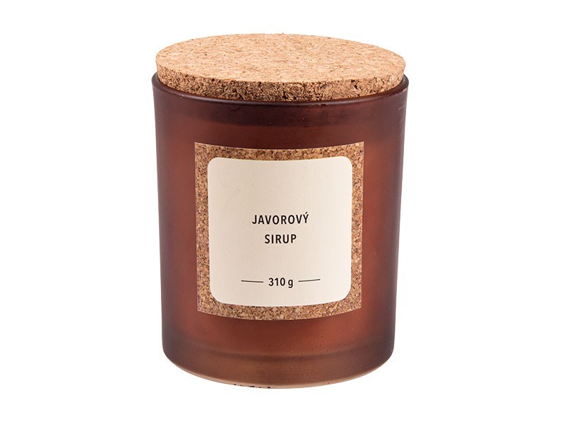 Vonná svíčka javorový sirup 9x10cm, 310g - foto 1 Vonná svíčka javorový sirup 9x10cm, 310g - foto 1