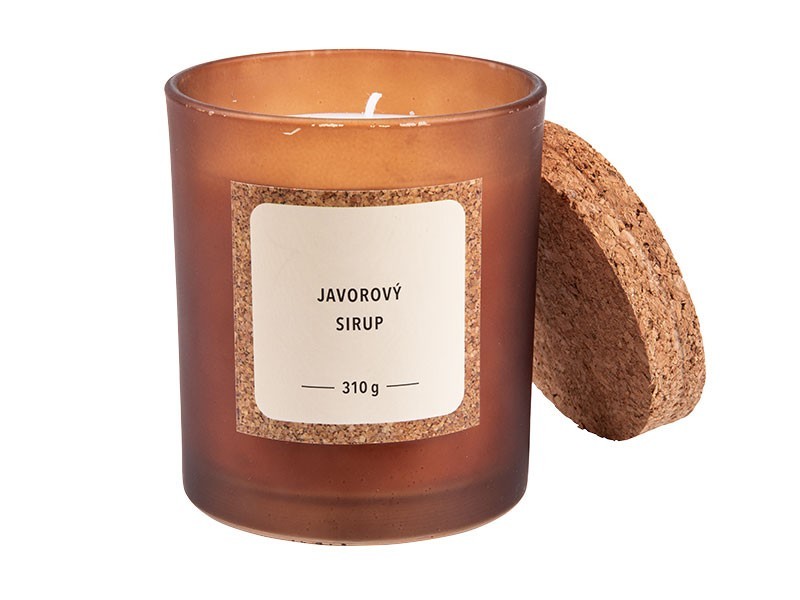 Vonná svíčka javorový sirup 9x10cm, 310g - foto 2 Vonná svíčka javorový sirup 9x10cm, 310g - foto 2