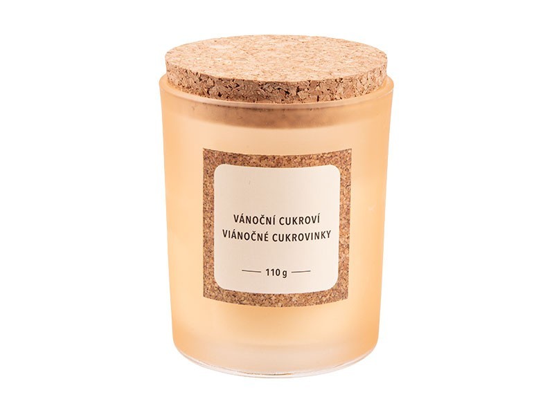 Vonná svíčka vánoční cukroví 7x8cm, 110g - foto 1