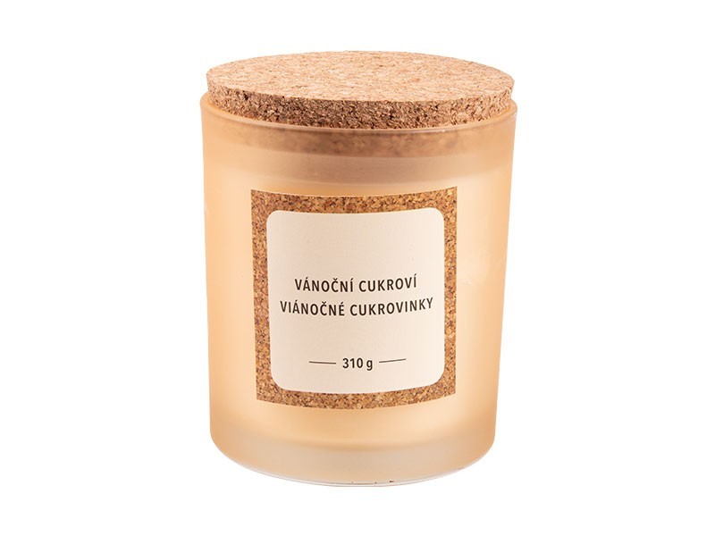 Vonná svíčka vánoční cukroví 9x10cm, 310g - foto 1